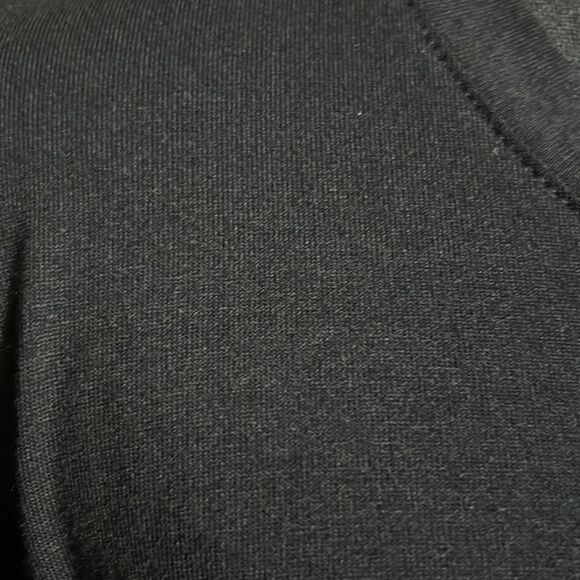 LOGO top tunic black slinky knit sharkbite long sleeve Small FIRm on PRICE - Picture 4 of 6